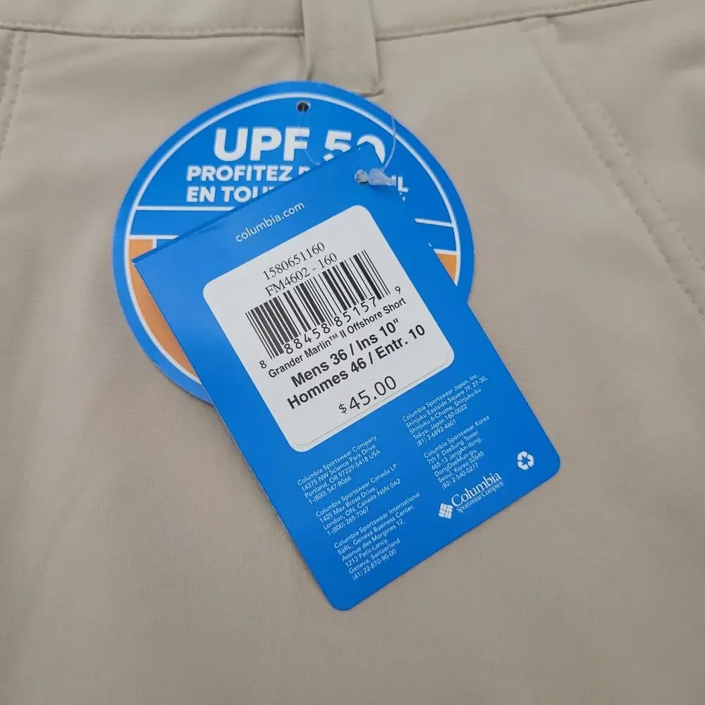 Columbia Mens 36 Grander Marlin II Offshore Shorts 10
